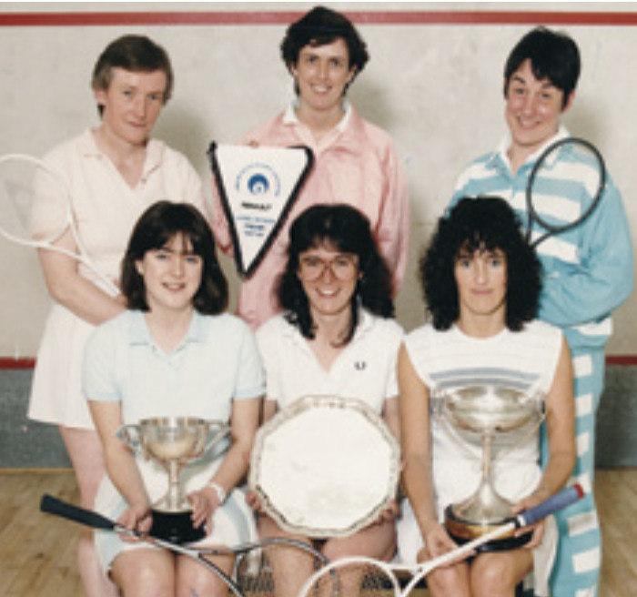 Belvedere women's championship team from the 1980s